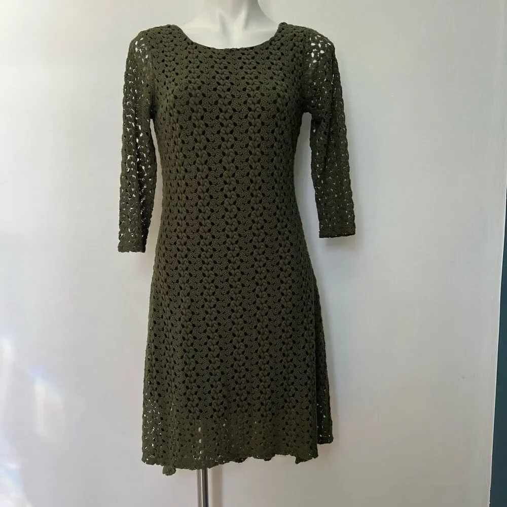 cynthia rowley fit and flare dress CYNTHIA ROWLEY KELLY GREEN FIT & FLARE SUMMER DRESS SZ S